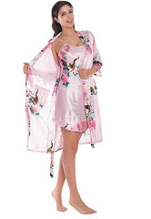 Fashion Women's Summer Mini Kimono Robe Lady Rayon Bath Gown Yukata Nightgown Sleepwear Sleepshirts Pijama Mujer Size M-XL