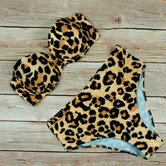 Sexy High Waist Bikini Swimwear Women Swimsuit 2021 Leopard Brazilian Bikini Set Push Up Bathing Suit Female Summer Beachwear L