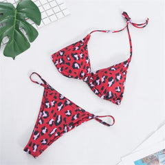 9 Colors Solid Bikini Set 2021 Sexy Push Up Swimwear Women Brazilian Swimsuit Low Waist Biquini Halter Two Pieces Bathing Suit