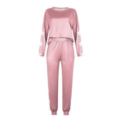 2021 Spring Lounge Wear Women pj set Loose Pajamas Set Long Sleeve Homewear Women Lounge Set Loungewear Sleepwear Home Suit